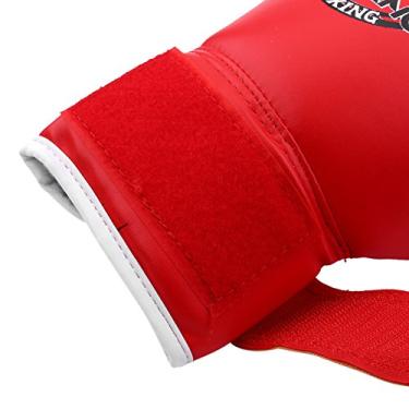 Imagem de Generic Luvas de Boxe Infantil Acolchoadas Resistentes e Duráveis ​​para Socos e Sparring, Vermelho Preto, 1 par, para 3 a 12 Anos de Idade (luvas vermelhas palmas vermelhas)
