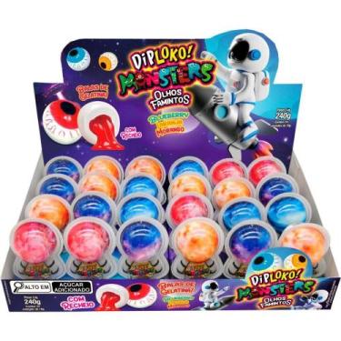 Imagem de Doce OLHOS Famintos Astronautas Recheados Sortidos Display com 24 Unid