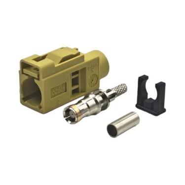 Imagem de Adaptador Conector Crimp Fakra Fêmea Para Antena De Rádio FM GPS Mascu