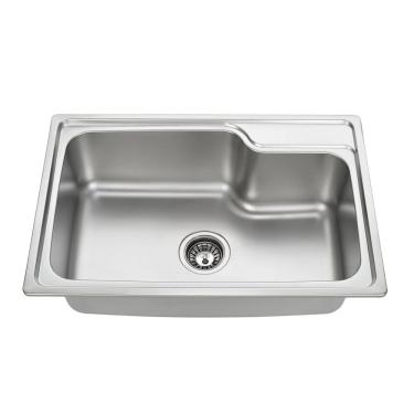 Imagem de Cuba para Cozinha Gourmet Pia Aço Inox  68x45x22cm Acetinado GhelPlus Inox