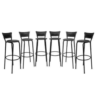 Imagem de Banqueta Bancos 80cm Para Cozinha Gourmet Americana Cadeira Balcão Bar