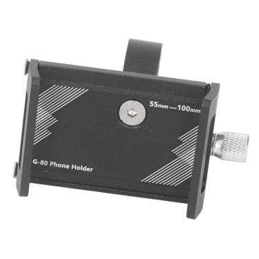 Imagem de Suporte de Telefone para Bicicleta de Liga de Alumínio, 4 Almofadas de Absorção de Choque, Trava Mecânica, Largura Ajustável para Motocicleta, Bicicleta Elétrica