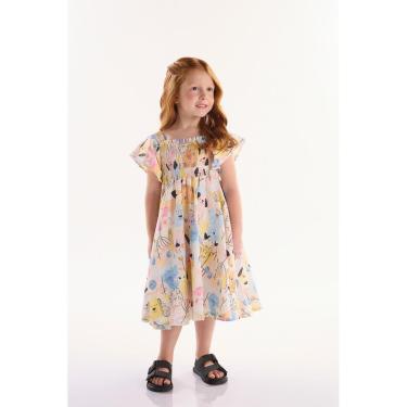 Imagem de Vestido Infantil em Viscolinho Aumigo Três e Já-Feminino