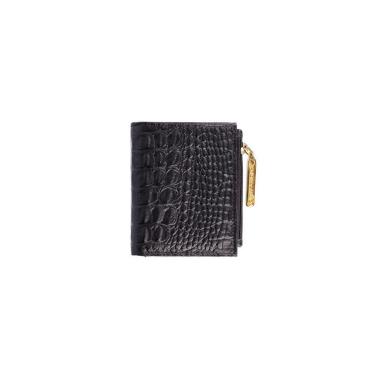 Imagem de Carteira pequena feminina de couro croco Lilian-Feminino