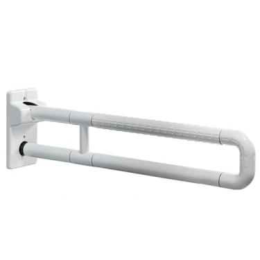 Imagem de Barra de apoio para vaso sanitário dobrável, antiderrapante, resistente ao banheiro, barra de segurança para deficientes, suporte de assento de banheiro, 70 cm