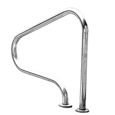 Imagem de AkosOL Corrimão de piscina externa, trilhos de mão de aço inoxidável com três dobras para piscinas antiderrapantes escadas corrimão de segurança para entrada de segurança para spa e parque aquático