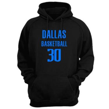 Imagem de Blusa Moletom Capuz Basquete Dallas Basketball número 30 - Loja Click 