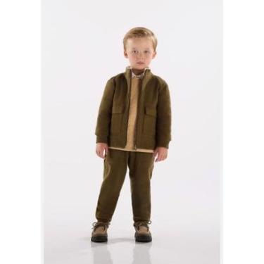 Imagem de Jaqueta Infantil Masculina em Malha Alfaiataria com Gola Forrada Up Baby-Masculino