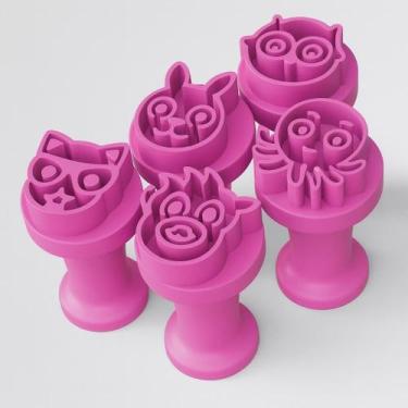 Imagem de Kit Carimbo Marcador Brigadeiros BOLOFOFOS Molde Festa Confeitaria Ani