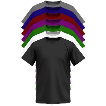 Imagem de Camiseta Malha Fria Lisa Unissex Basica Antipilling Slim - 77 Esportes