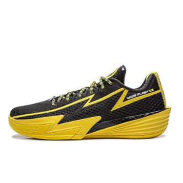 Imagem de LI-NING Tênis de basquete masculino Wade Flash Series ABPU027 ABPU039 ABPV013, Noite sem lua/dente-de-leão, 46