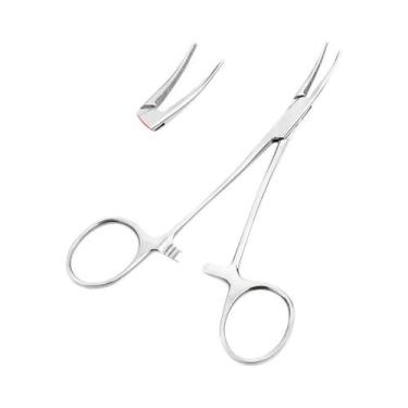 Imagem de Pinças Hemostáticas De 12.5, 16 E 18cm Com Ponta Curva E Reta, Clamps 