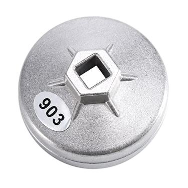 Imagem de Irfora Chave de Filtro de óleo 14 Flautas 74 Mm, Liga Alumínio # 903 Cor Prata para Benz Com 1 Peça Chave Filtro óleo Alumínio, Diâmetro Interno 7,4 Cm