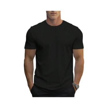 Imagem de Camisetas Masculinas Oversize De Algodão, Cor Sólida, Impressão De Alt