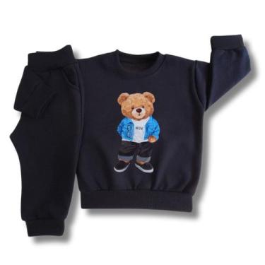 Imagem de Conjunto Infantil de Moletom Flanelado Bebê Unissex - Timiliki Baby We