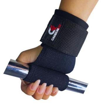 Imagem de Halter Strap Largo CF tala munhequeira Musculação Academia Exercício F