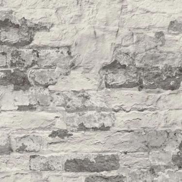 Imagem de Papel de Parede Wanderlust Tijolo Cinza WL3301