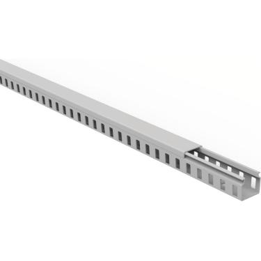 Imagem de Canaleta para Painel Tramontina Semiaberta Cinza 20x20x2000 mm