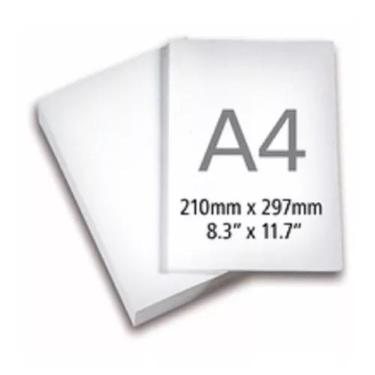 Imagem de Papel A4 Sulfite Branco Pacote c/ 100 folhas Lojinha do Igo