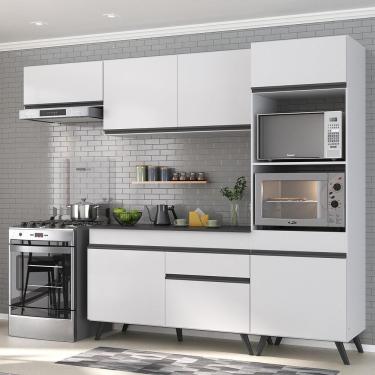 Imagem de Armário De Cozinha Compacta 4 Peças Mp3690.964 Veneza Branco