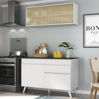 Imagem de Armário De Cozinha Compacta 2 Peças Mp3688.891 Veneza Multimóveis Branco