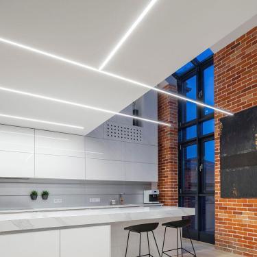 Imagem de Luminária Led Taschibra Sobrepor Perfil Convex 111 34w Branca Bivolt 6500k Luz Fria