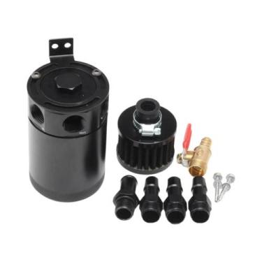 Imagem de Tanque Separador De Óleo Universal Preto Para Carro Com 3 Portas, 1 Sa