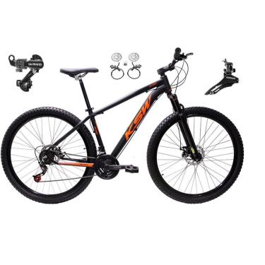 Imagem de Bicicleta Aro 29 KSW XLT 24v Shimano Freio Hidráulico Suspensão Dianteira MTB Alumínio-...