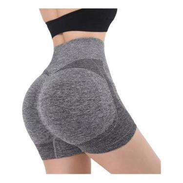 Imagem de Short Feminino Empina Bumbum CINZA - Body Fitness