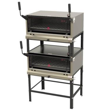 Imagem de Forno Industrial Duplo A Gás Progás PRP-860 DP S/KG Inox Pedra Refratária Abertura Guilhotina P45154