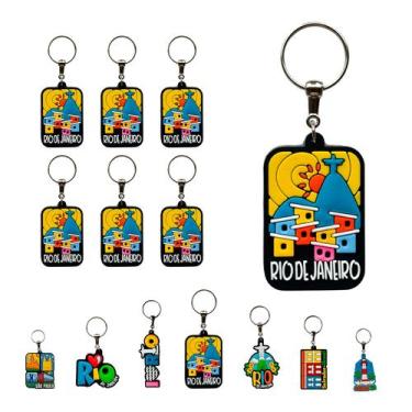 Imagem de 12 Chaveiros Souvenir Turismo Paisagem Urbana Rio de Janeiro - Portal 