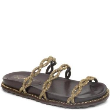 Imagem de Papete Slide Tiras Torcidas Strass Luiza Barcelos 12990003-Feminino