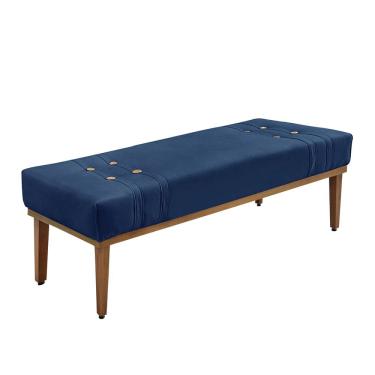 Imagem de Calçadeira Baú Recamier Solteiro 90cm Cléo Suede - Loja Sheep