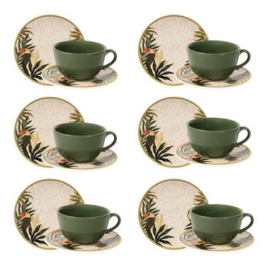 Imagem de Jogo Lanche/Chá 18 peças Oxford Unni Tropicano