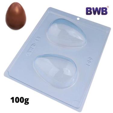 Imagem de Forma 3 Partes com Silicone BWB - Ovo de Páscoa de 100g/150g/250g/350g