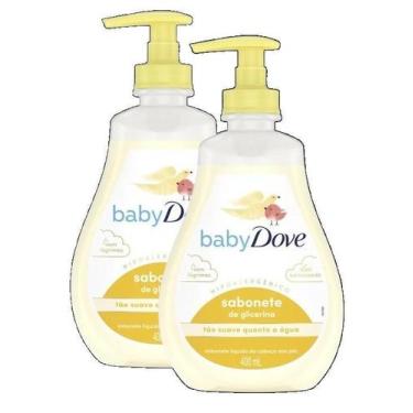 Imagem de 2 Sabonete Baby Dove Liquido Hidratação Glicerinada 400Ml