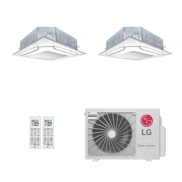 Imagem de Ar-Condicionado Multi Split Inverter LG 18.000 (2x Evap Cassete 4 Vias 12.000) Quente/Frio 220V							