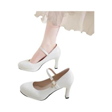 Imagem de Sapatos De Salto Alto Pretos Para Mulheres Em Tamanhos Grandes, Casuai