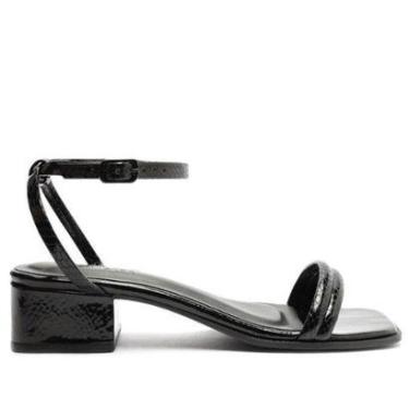 Imagem de SANDÁLIA PRETA SNAKE SALTO BLOCO C 30530 0002 0003 ANACAPRI-Feminino