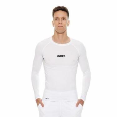 Imagem de Camiseta United performance de compressão térmica Manga Longa Proteção Solar UV 50+ - Preto - M-Masculino