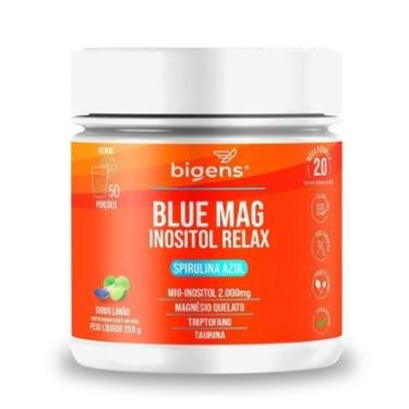 Imagem de Blue Mag Spirulina Azul Mio-Inositol 2000mg Magnésio Quelato Triptofano Taurina 250g -...