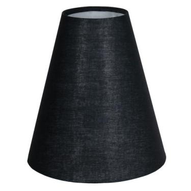Imagem de Cúpula de Abajur Luminária 20x19x8cm de Tecido Algodão Soquete Naciona