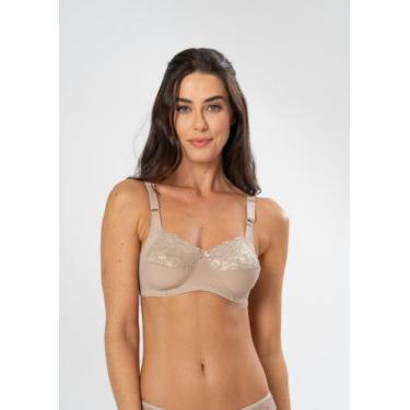 Imagem de Sutiã Sem Bojo com Detalhe em Renda - Gimara, P, Chocolate