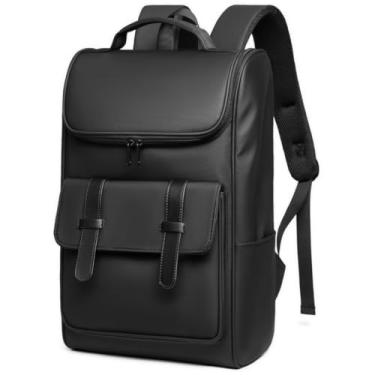 Imagem de GYakeog Mochila computador portátil 15,6 polegadas mochila portátil mulher impermeável mochilas homem casual mochila anti-roubo homem para viagens negócios universidade trabalho - preto, Preto,