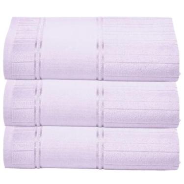 Imagem de Kit c/ 3 Toalha Banho Dohler Artesanalle Pintura 70x140cm, Lilás