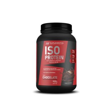 Imagem de Whey isolado protein chocolate 900g hf suplementos - HF SUPLEMENTS