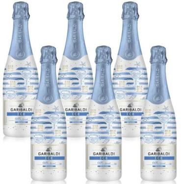 Imagem de Kit 6 Espumante Ice Garibaldi Sem Álcool 750ml