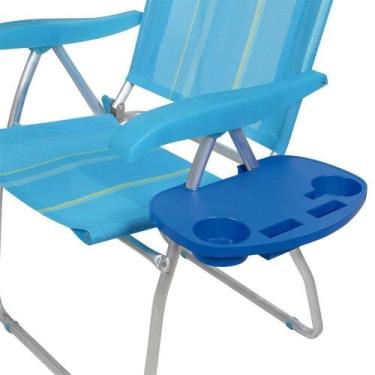 Imagem de Mesa Portátil Para Cadeira De Praia Porta Copo Celular Mor