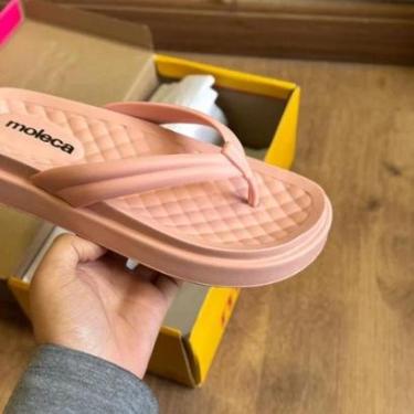 Imagem de Chinelo de Dedo Moleca Confortável Anatômico 5554.100 - Rosa-Feminino