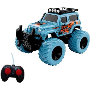Imagem de Carrinho Controle Remoto Total Com Luz Safari Super Rapido Cor:Azul - 